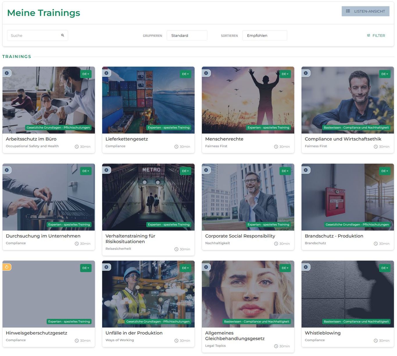 Trainings-Ueberblick